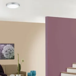 Paulmann Lunar LED-Panel, rund, Ø 30 cm, chrom