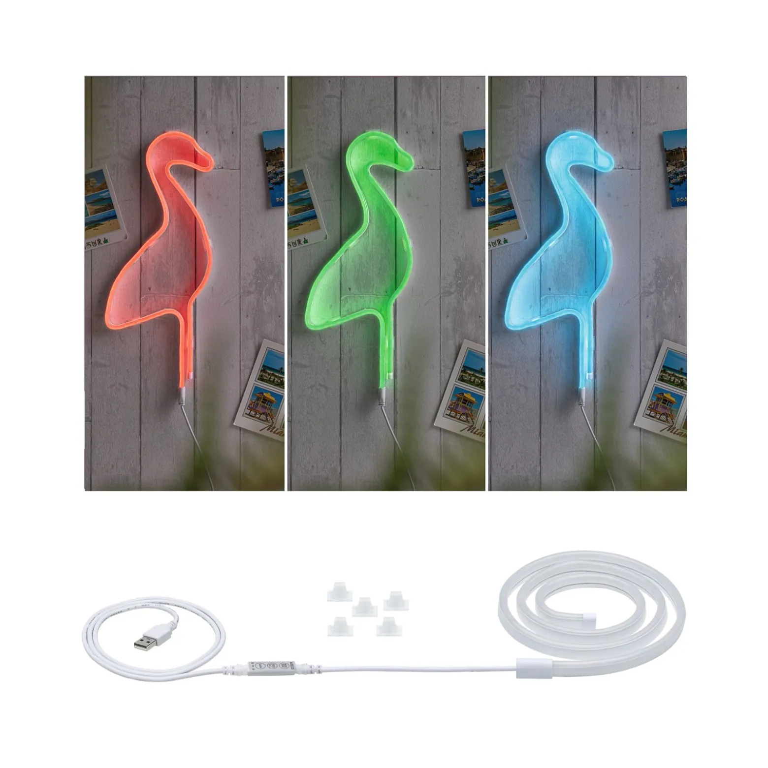 Paulmann Neon Colorflex LED-Strip, RGB, USB, 1 m