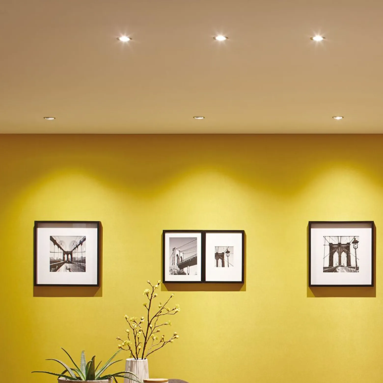 Paulmann Nova LED-Einbauspot 3er rund starr alu
