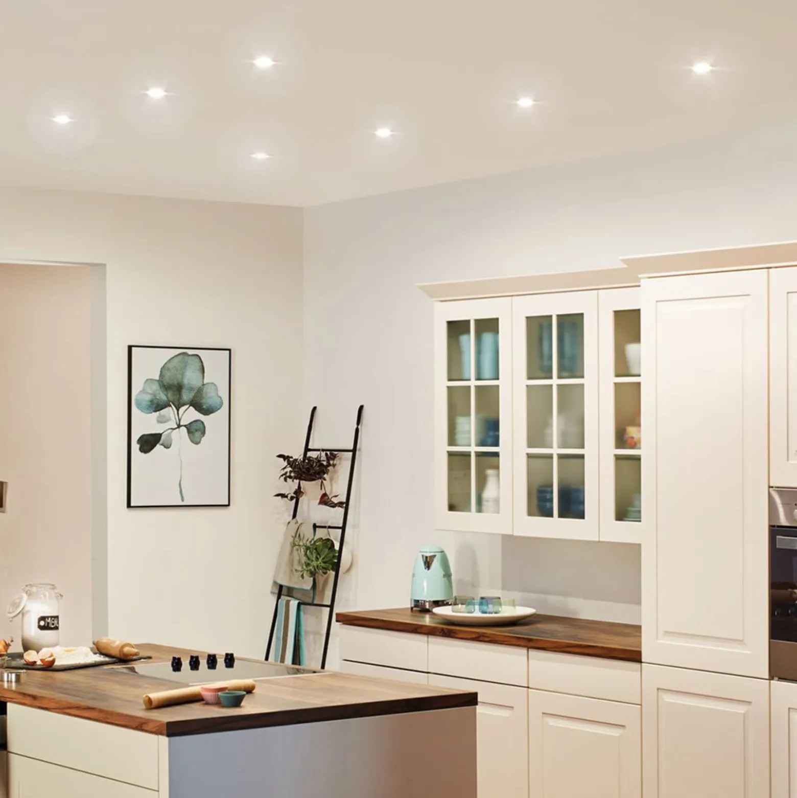 Paulmann Nova LED-Einbauspot 3er rund starr alu
