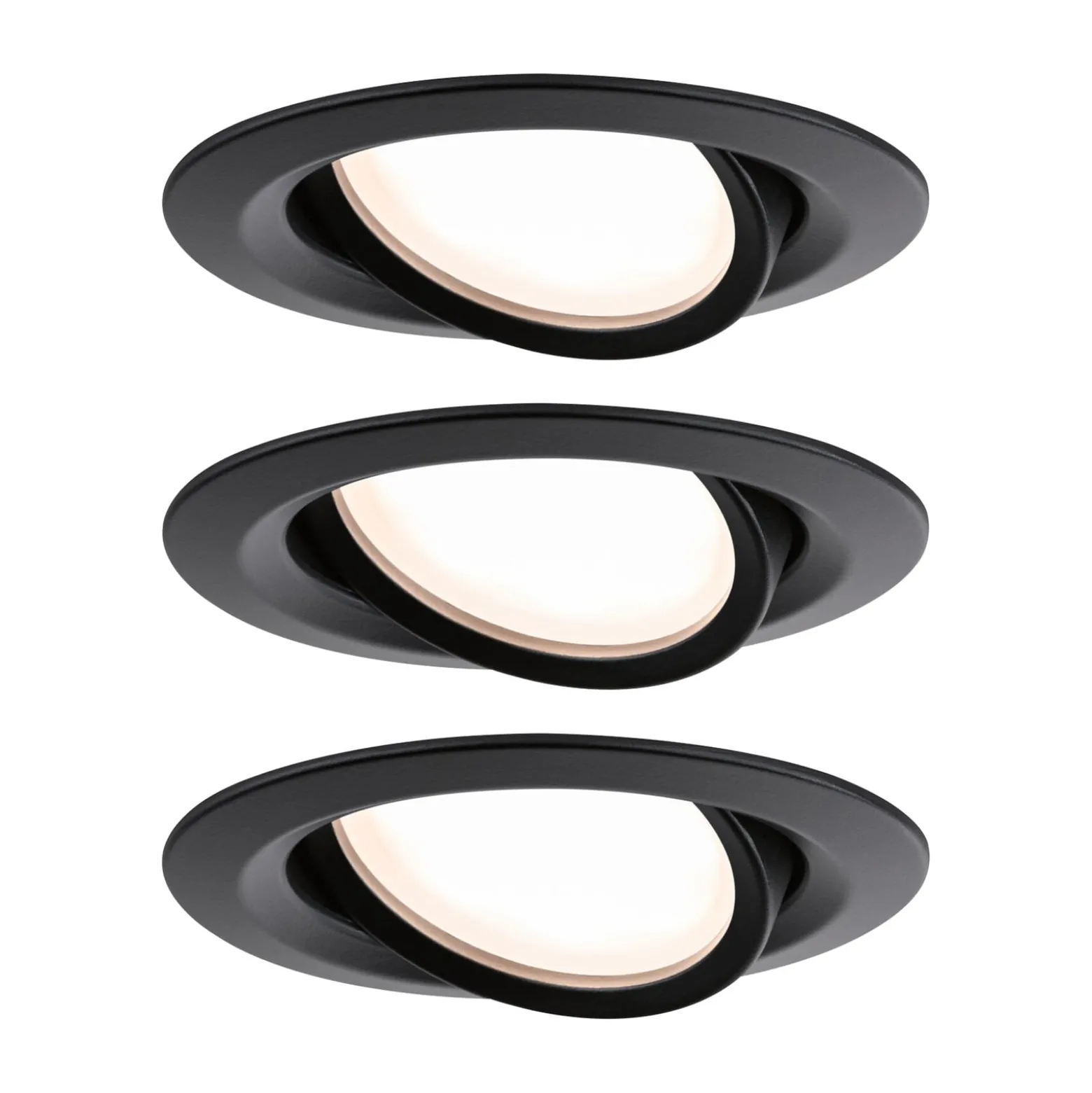 Paulmann Nova Plus Coin 3er IP23 2.700K schwarz