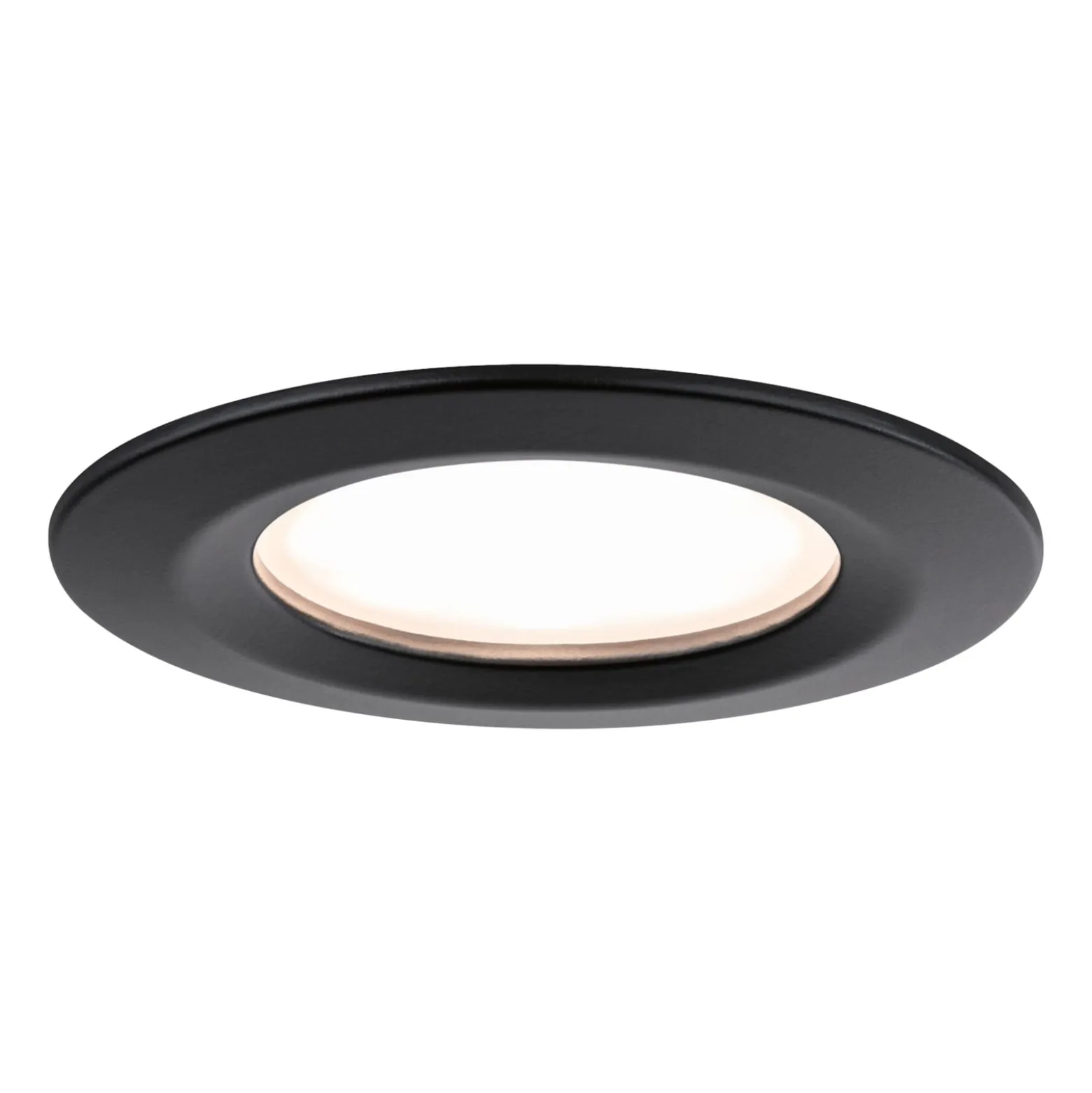 Paulmann Nova Plus Coin starr 3er schwarz IP44 2700K dimmbar