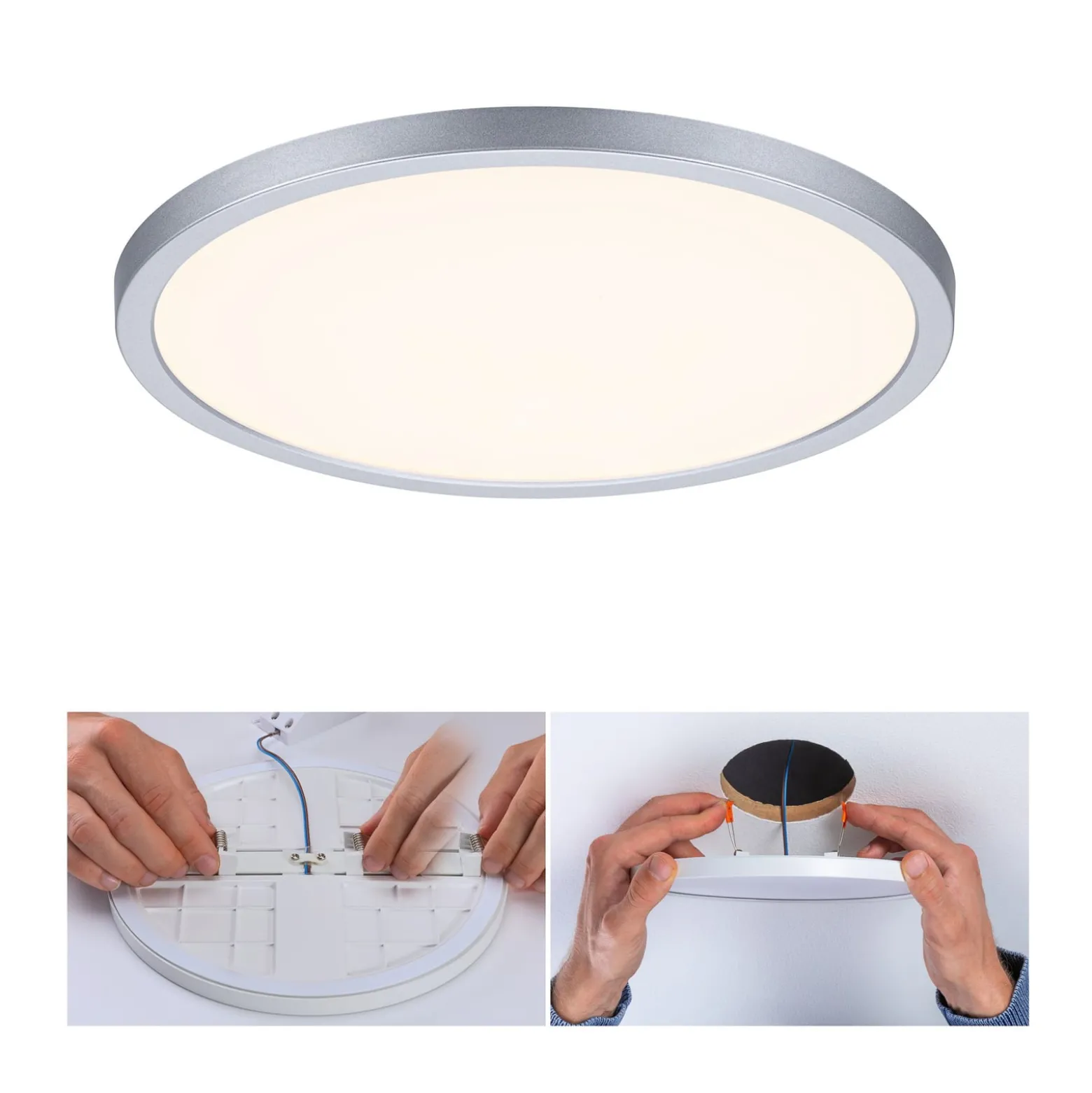 Paulmann Panel Areo 830 rund chrom 3stepdim 23cm
