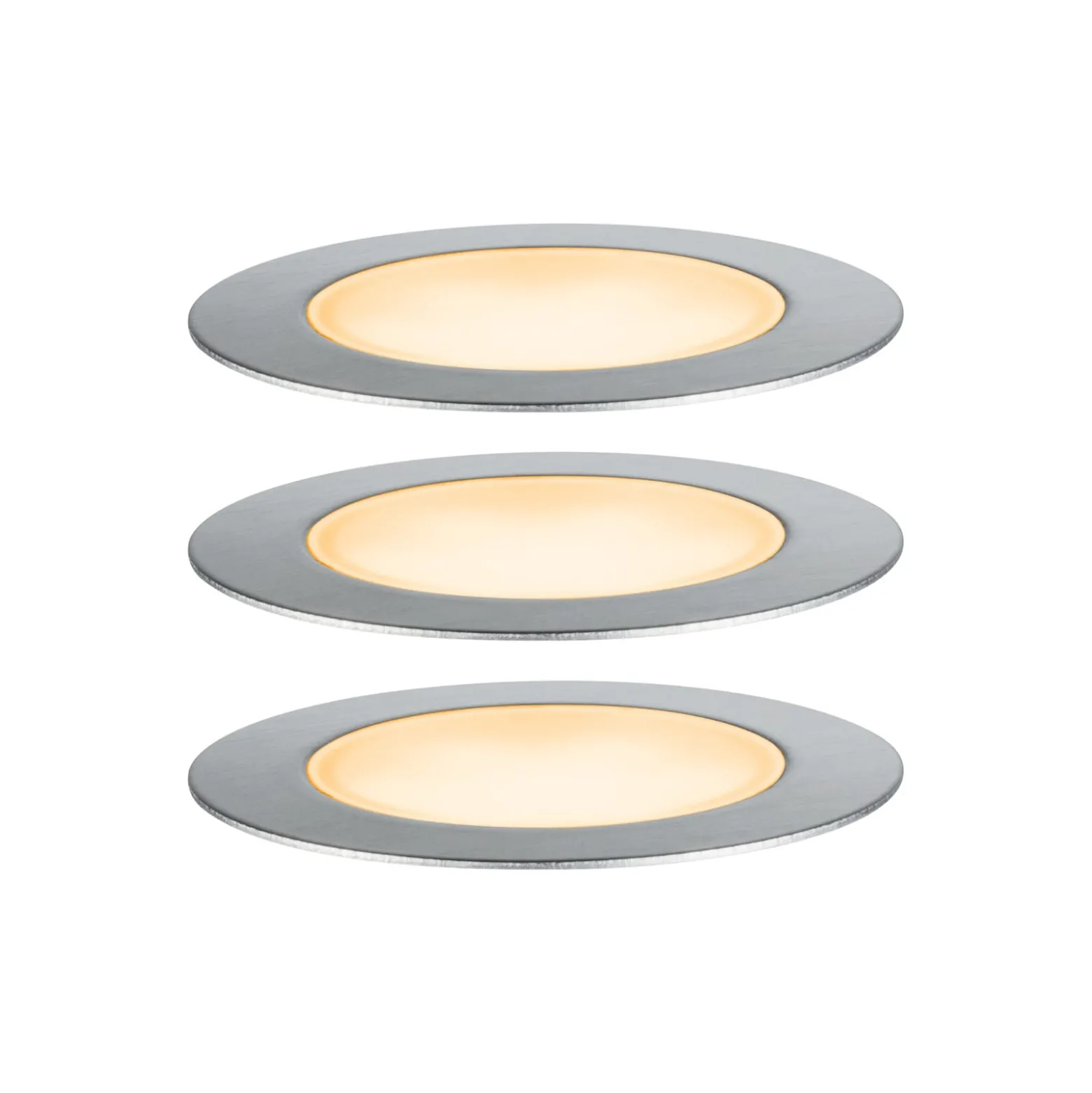 Paulmann Plug & Shine LED-Einbauleuchte 2W 3er-Set