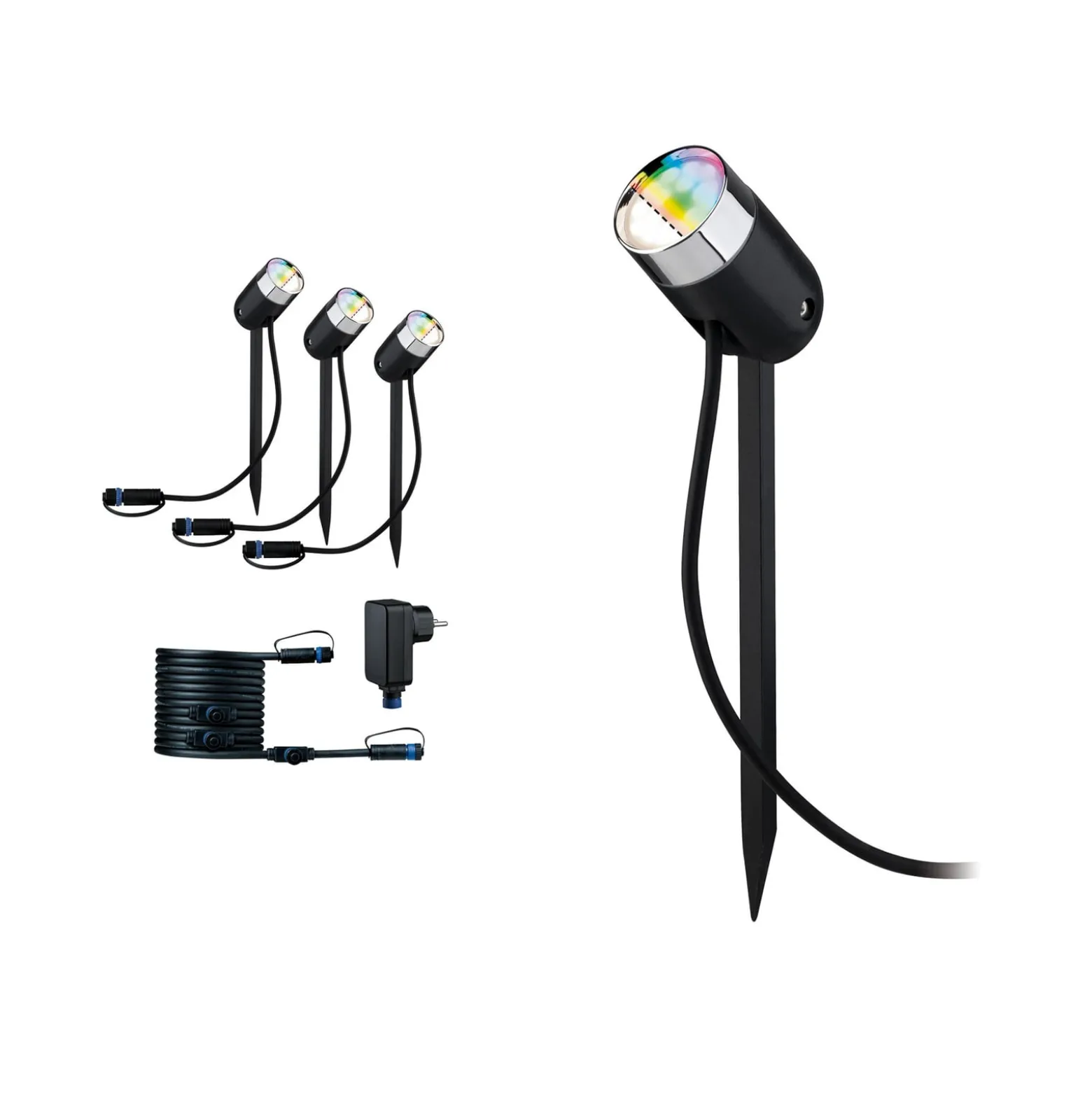 Paulmann Plug & Shine Pike ZigBee RGBW 3er-Basis