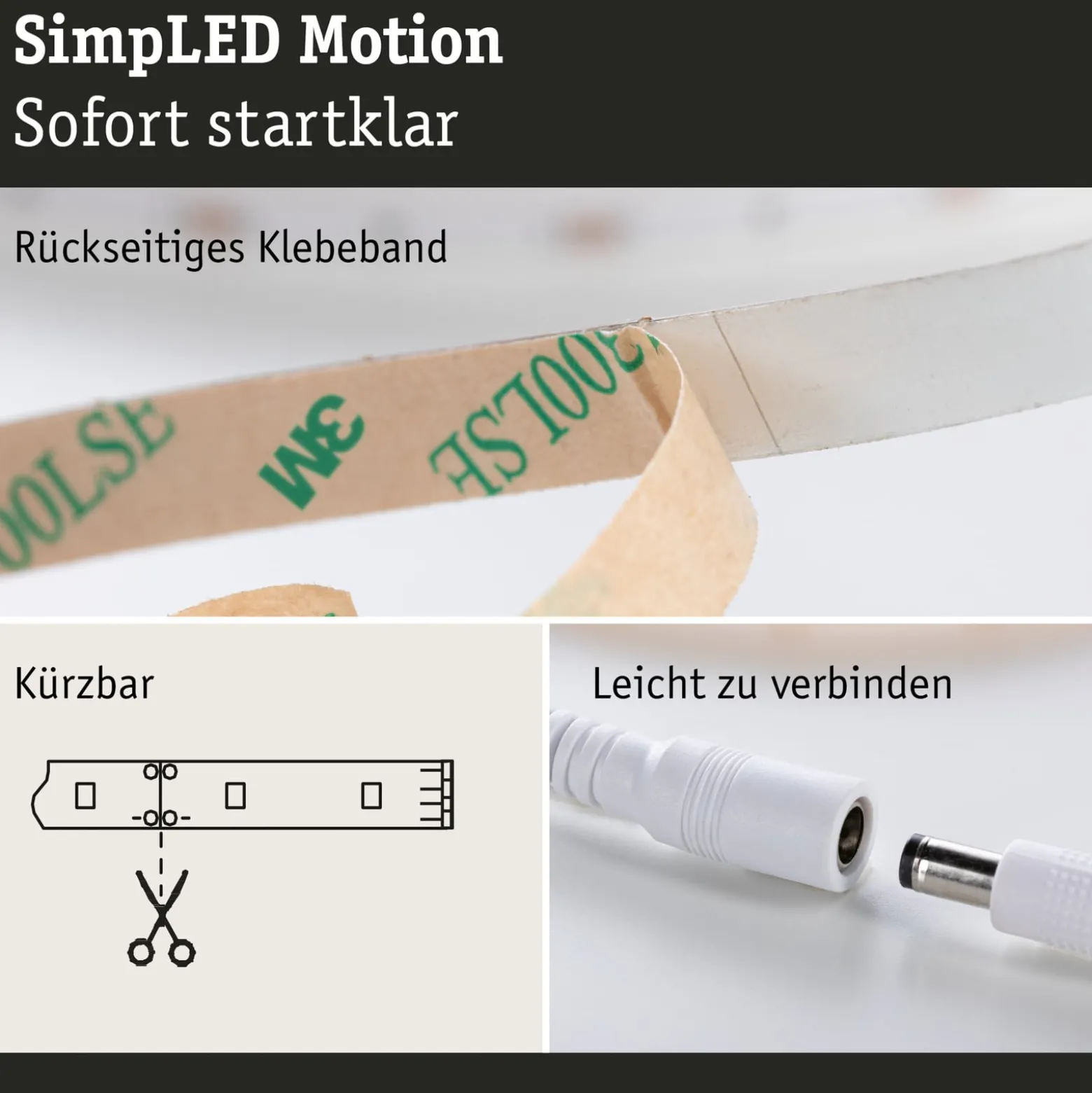 Paulmann SimpLED Motion LED-Strip Set, 5m Fernbedienung RGB