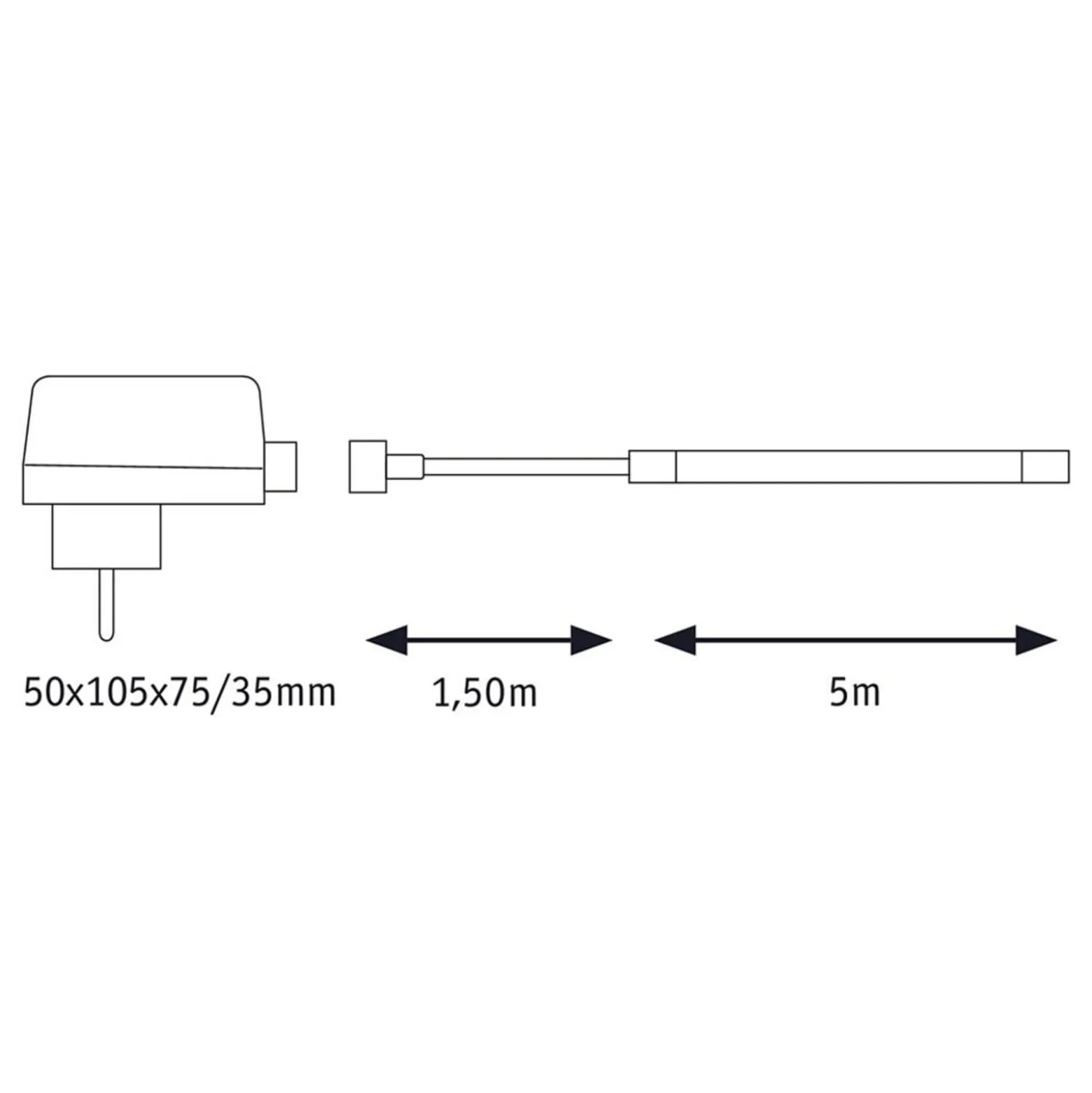 Paulmann SimpLED Strip, IP65 6.500 K, 5m