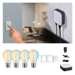 Paulmann Smart Home Set ZigBee 4x E27 7W LED Filament CCT