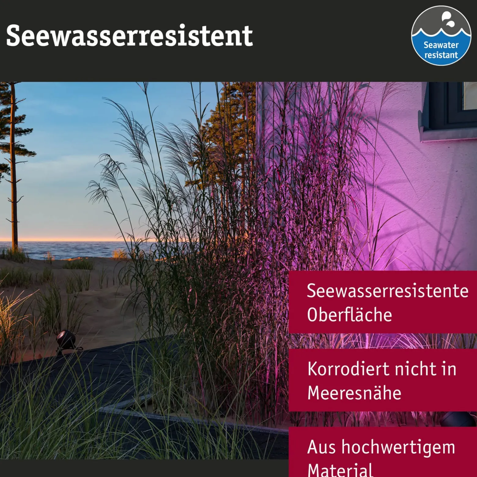 Paulmann Smart LED-Erdspießspot Kikolo, RGBW, anthrazit IP65