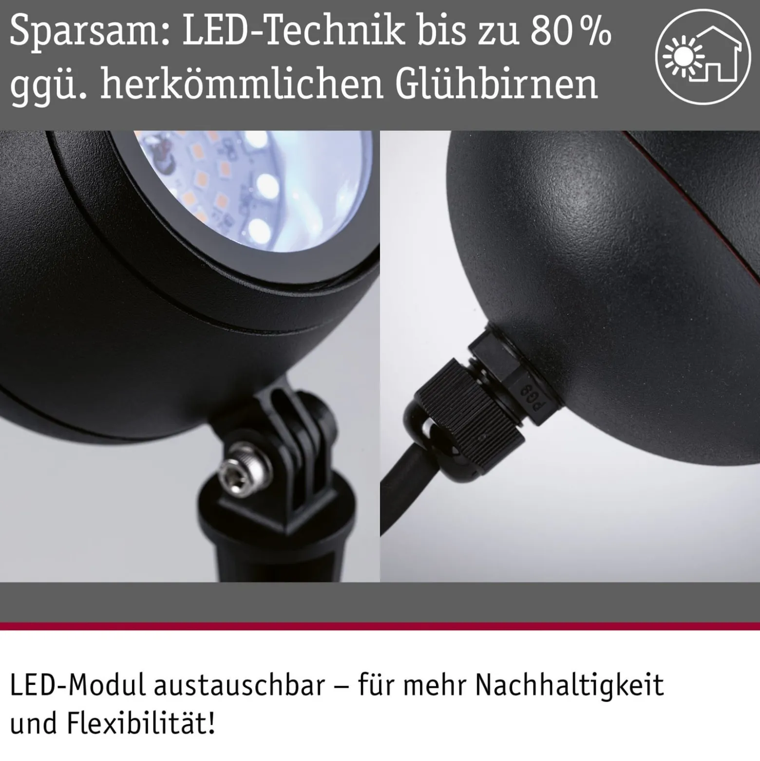 Paulmann Smart LED-Erdspießspot Kikolo, RGBW, anthrazit IP65