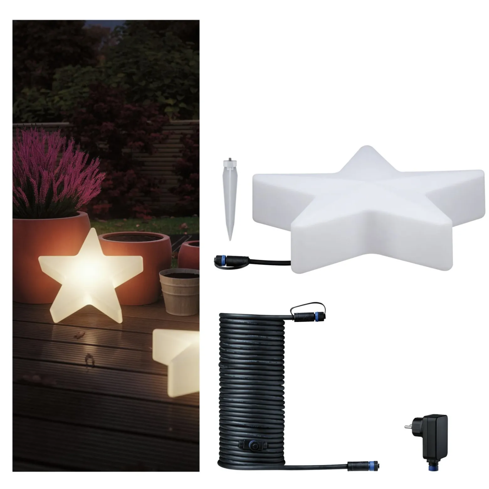 Paulmann Smart LED-Weihnachtsset Plug & Shine Star 10m Kabel