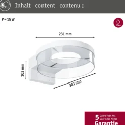 Paulmann Smart Sensor-Außenwandleuchte Capera, weiß CCT IP44