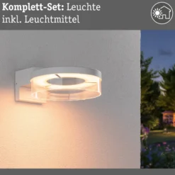 Paulmann Smart Sensor-Außenwandleuchte Capera, weiß CCT IP44