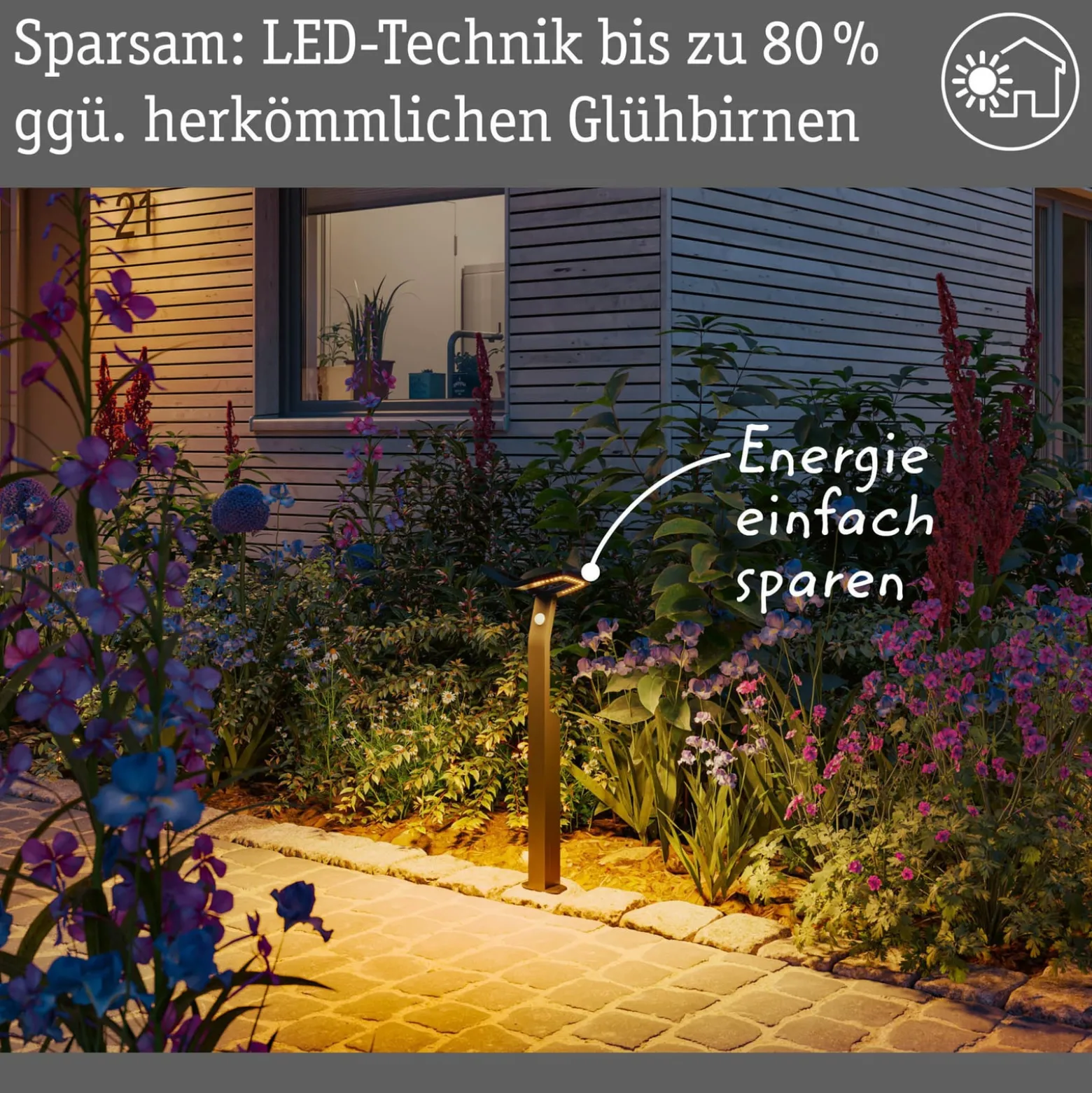 Paulmann Smart Sensor-Wegeleuchte Alara, CCT, anthrazit IP44