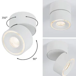 Paulmann Spircle LED-Aufbaustrahler weiß matt