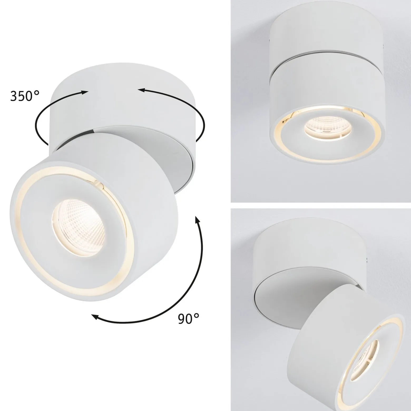 Paulmann Spircle LED-Aufbaustrahler weiß matt