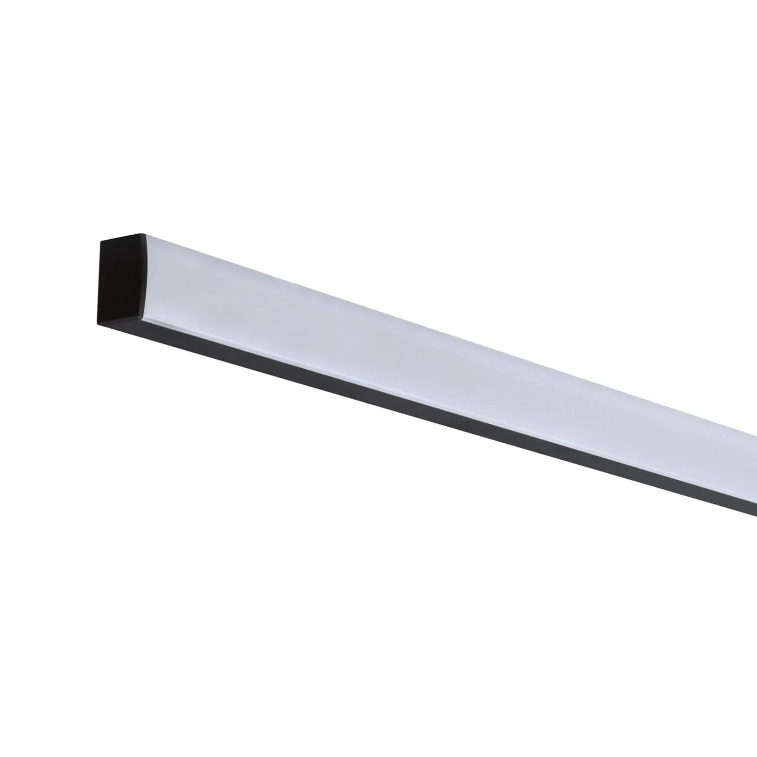 Paulmann Square Profil, schwarz, Diffusor weiß, 2m