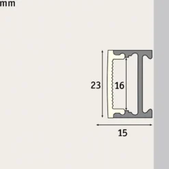 Paulmann Square Profil, schwarz, Diffusor weiß, 2m