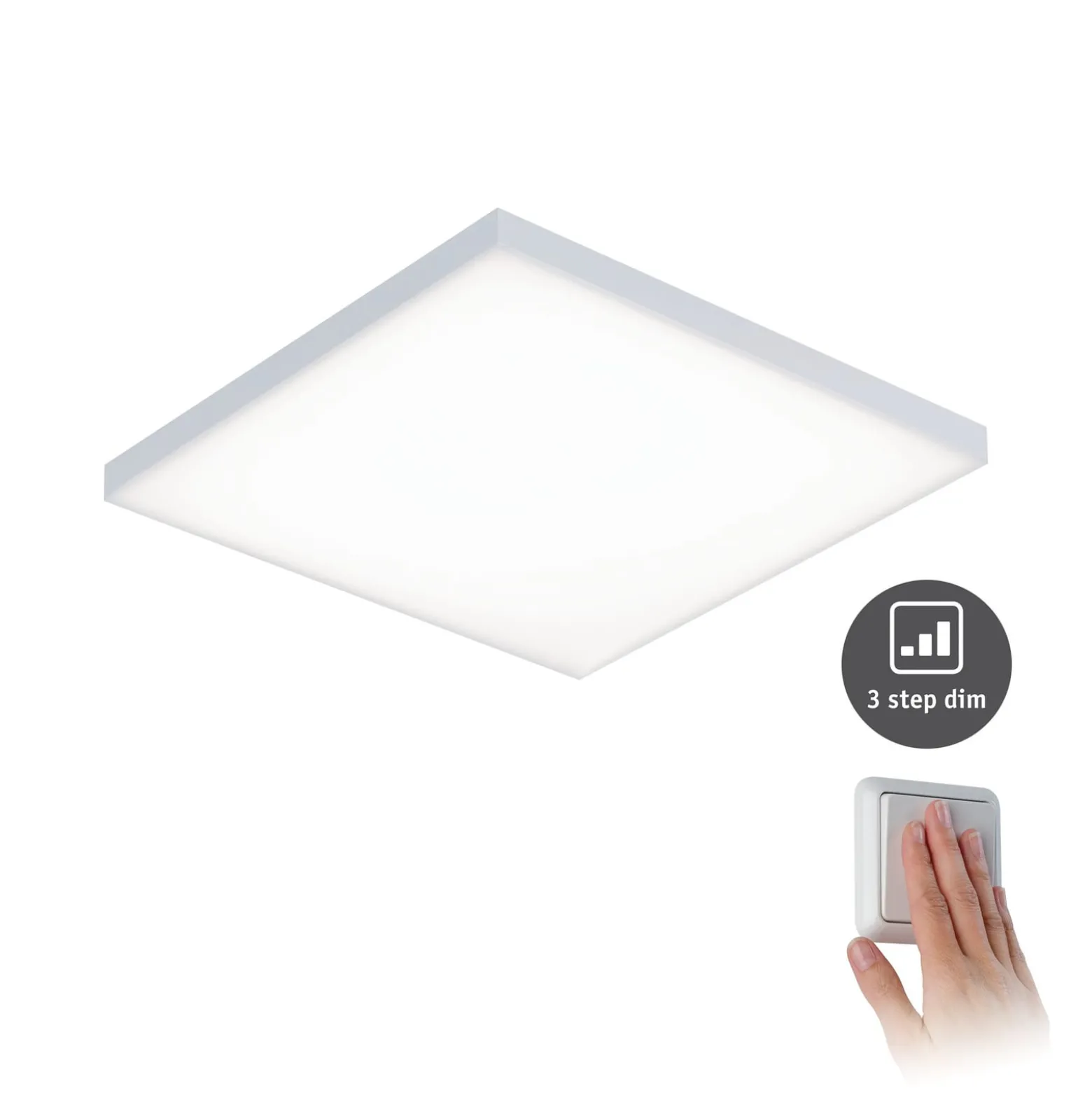 Paulmann Velora LED-Panel 3-step-dim, 29,5x29,5 cm