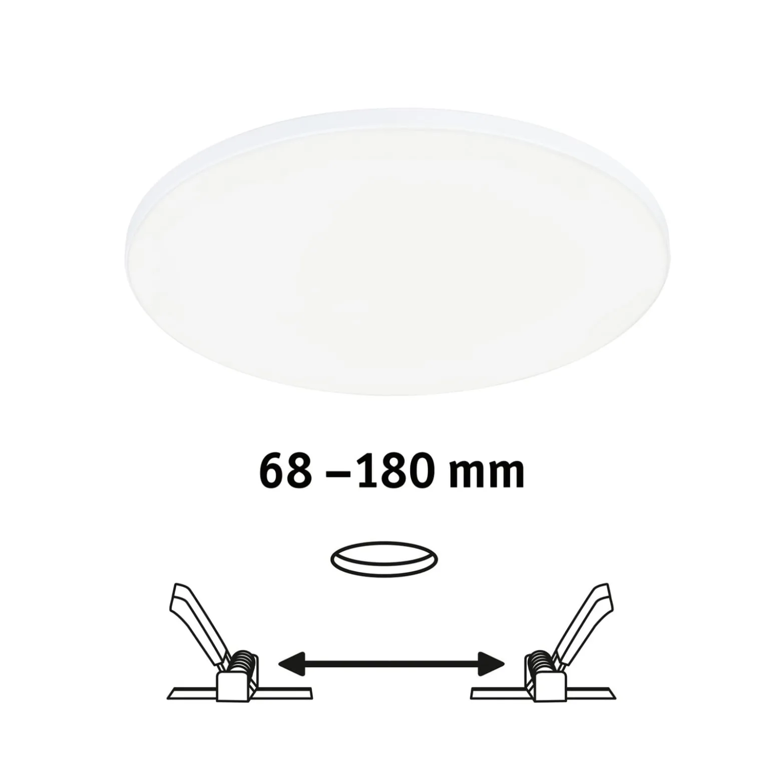 Paulmann Veluna Edge IP44 4.000K dimm Ø 20cm