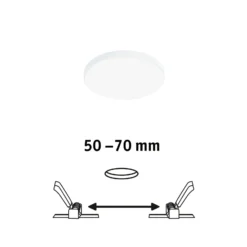 Paulmann Veluna Edge IP44 4.000K dimm Ø 9cm