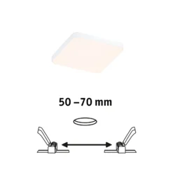 Paulmann Veluna Edge LED Einbau IP44 3000K 9x9cm