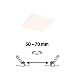 Paulmann Veluna Edge LED Einbau IP44 3000K 9x9cm