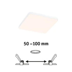 Paulmann Veluna Edge LED Einbau IP44 3000K 12x12cm