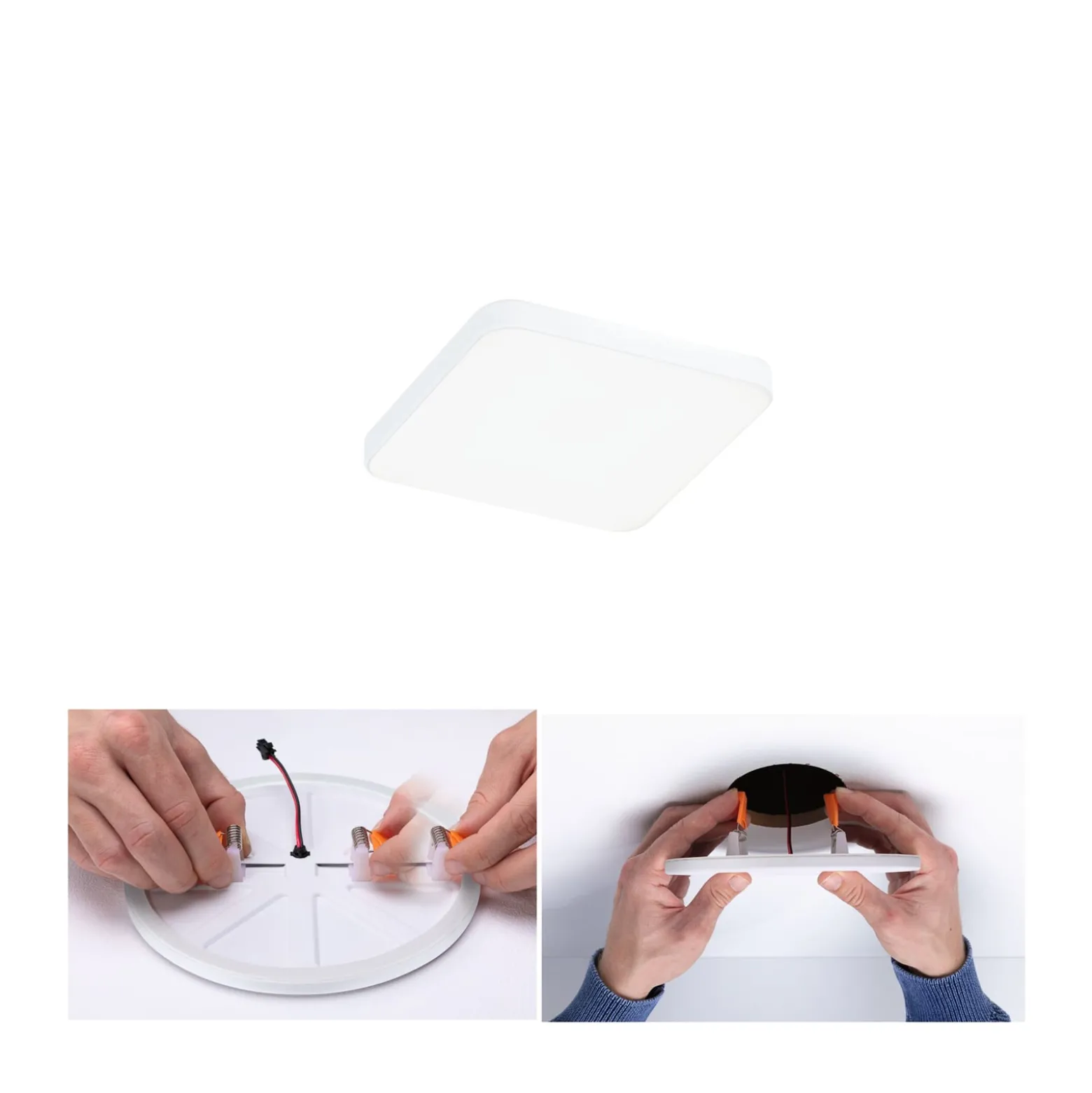 Paulmann Veluna Edge LED Einbau IP44 4000K 9x9cm