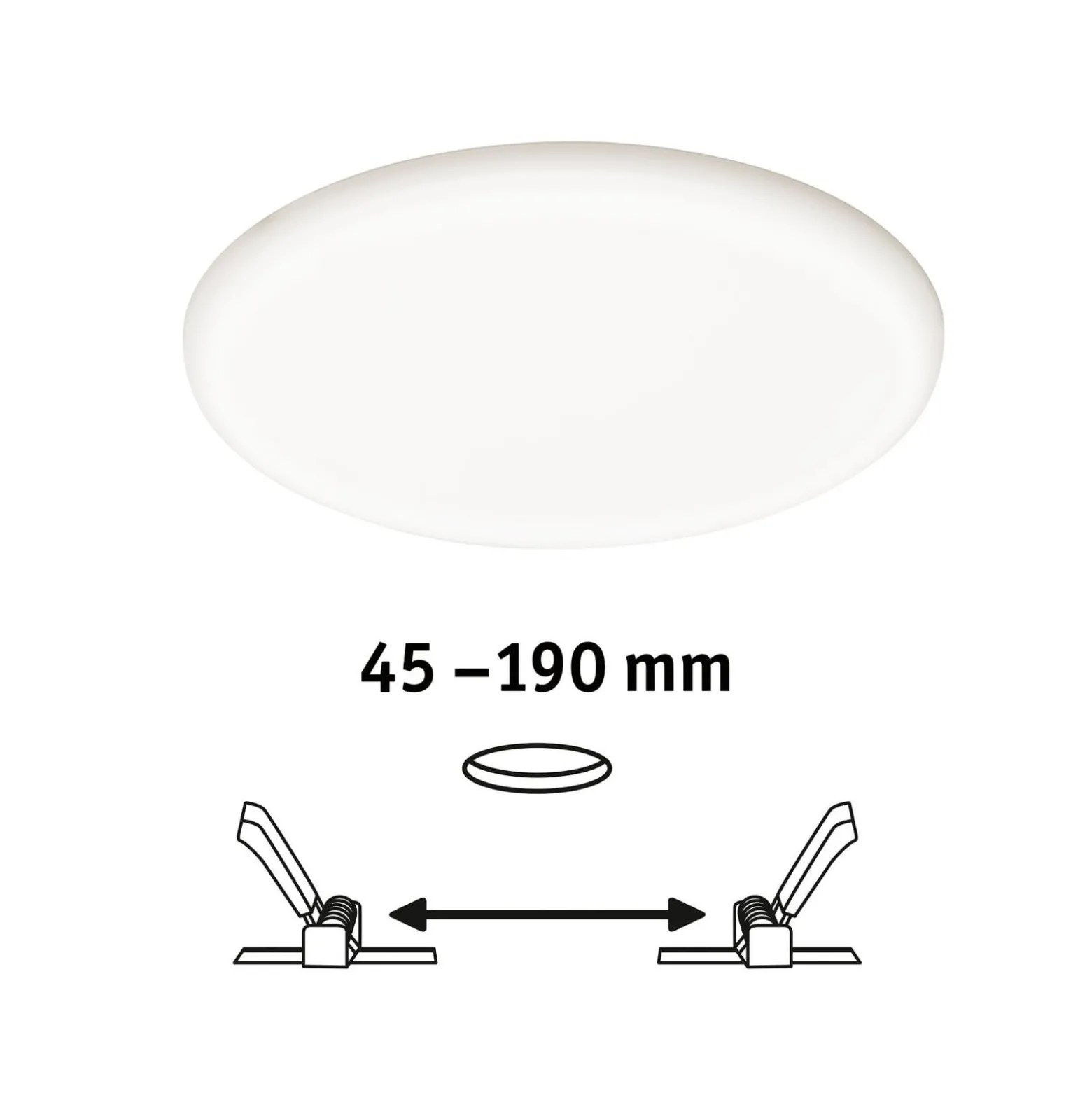 Paulmann Veluna Einbaulampe 3Stepdim 840 Ø 21,5cm