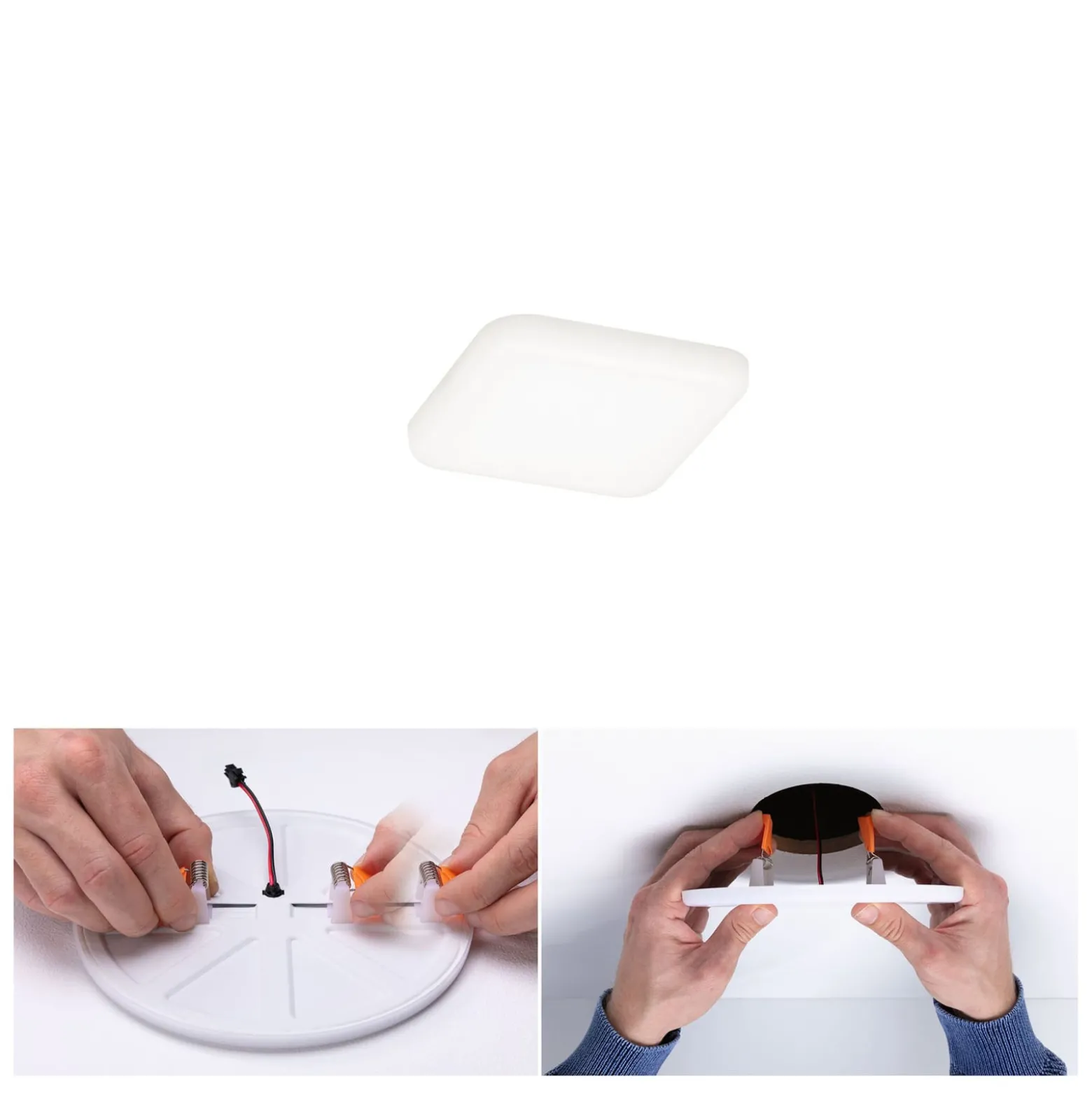 Paulmann Veluna LED-Einbauleuchte 4.000K 7,5x7,5