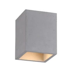 Paul Neuhaus Deckenlampe Eton, grau, Beton, 11cm x 11cm, G9