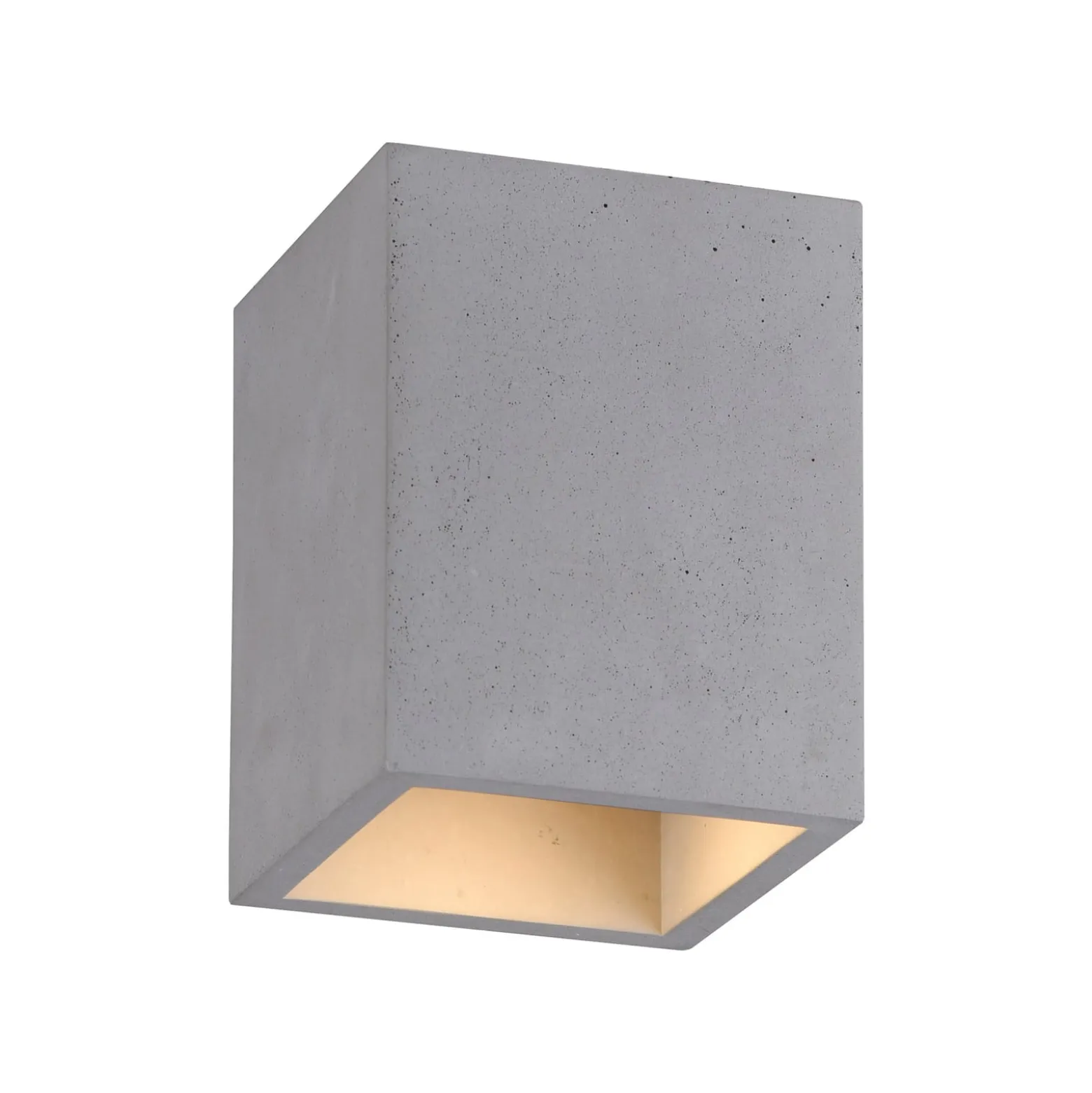 Paul Neuhaus Deckenlampe Eton, grau, Beton, 11cm x 11cm, G9