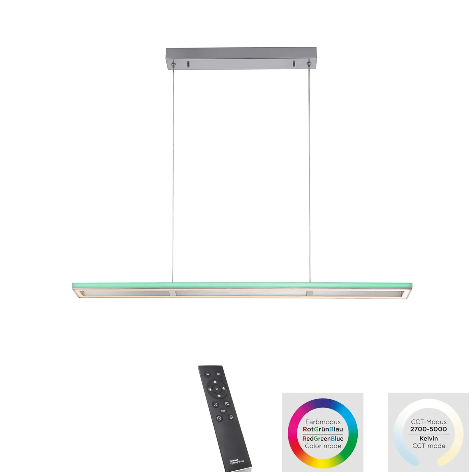 Paul Neuhaus Helix LED-Hängeleuchte, Fernbedienung