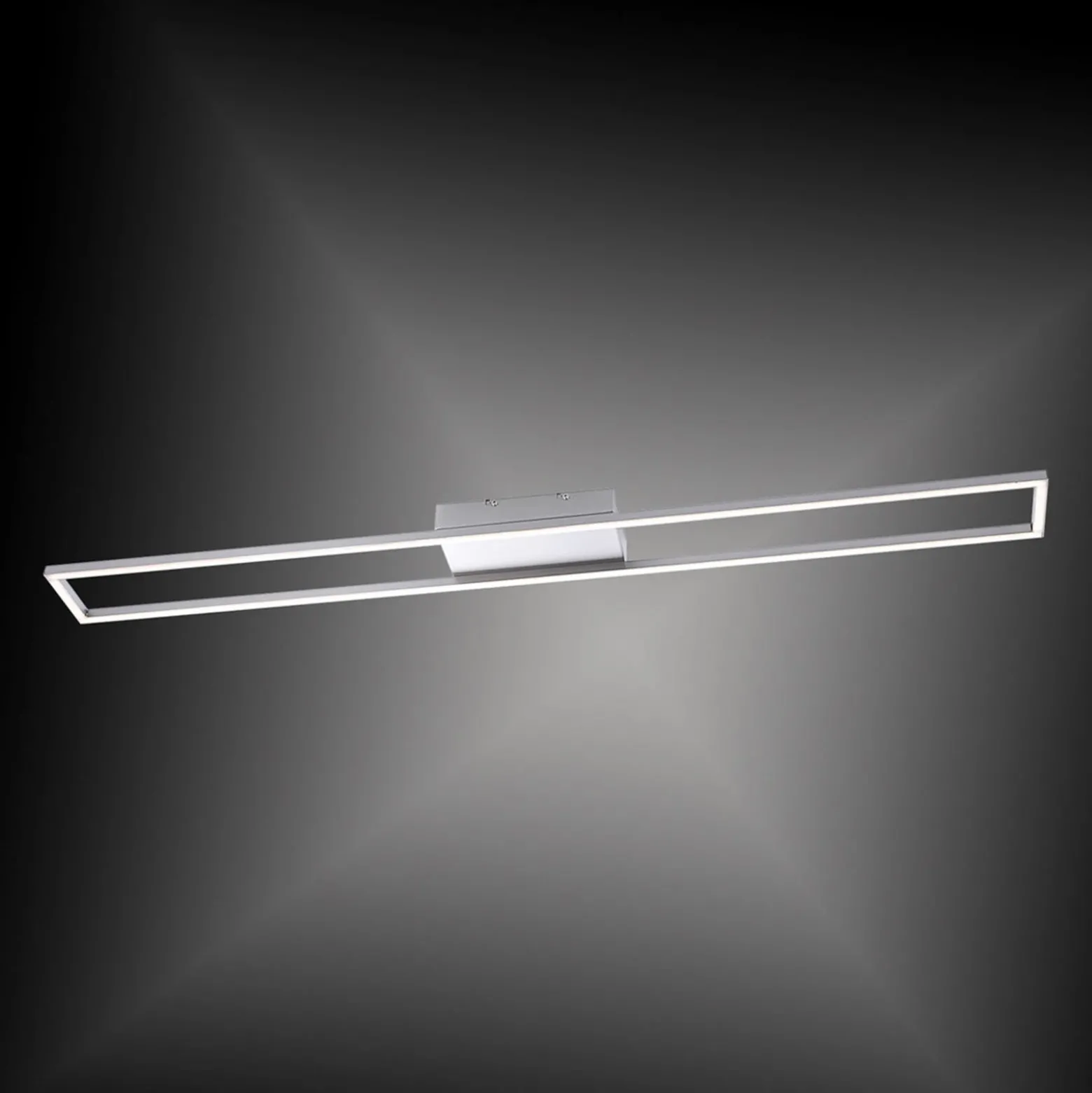 Paul Neuhaus LED-Deckenlampe Inigo, stahlfarben, 110 cm lang
