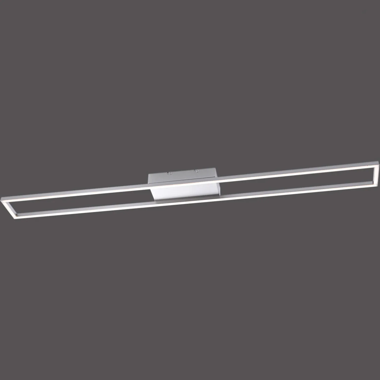 Paul Neuhaus LED-Deckenlampe Inigo, stahlfarben, 110 cm lang