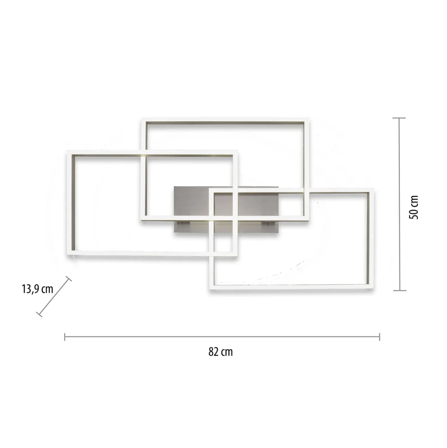 Paul Neuhaus LED-Deckenlampe Paan, 82 x 50 cm, CCT, dimmbar