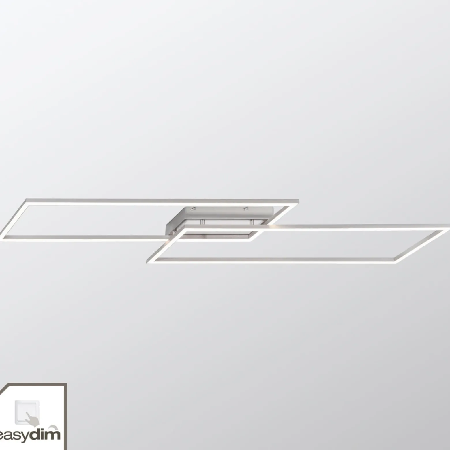 Paul Neuhaus LED-Deckenlampe Inigo, 113 cm, 2-flg., dimmbar