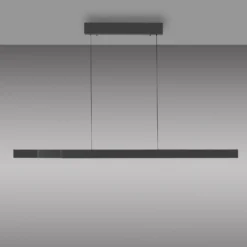 Paul Neuhaus LED-Hängelampe Adriana Square, grau, up/down