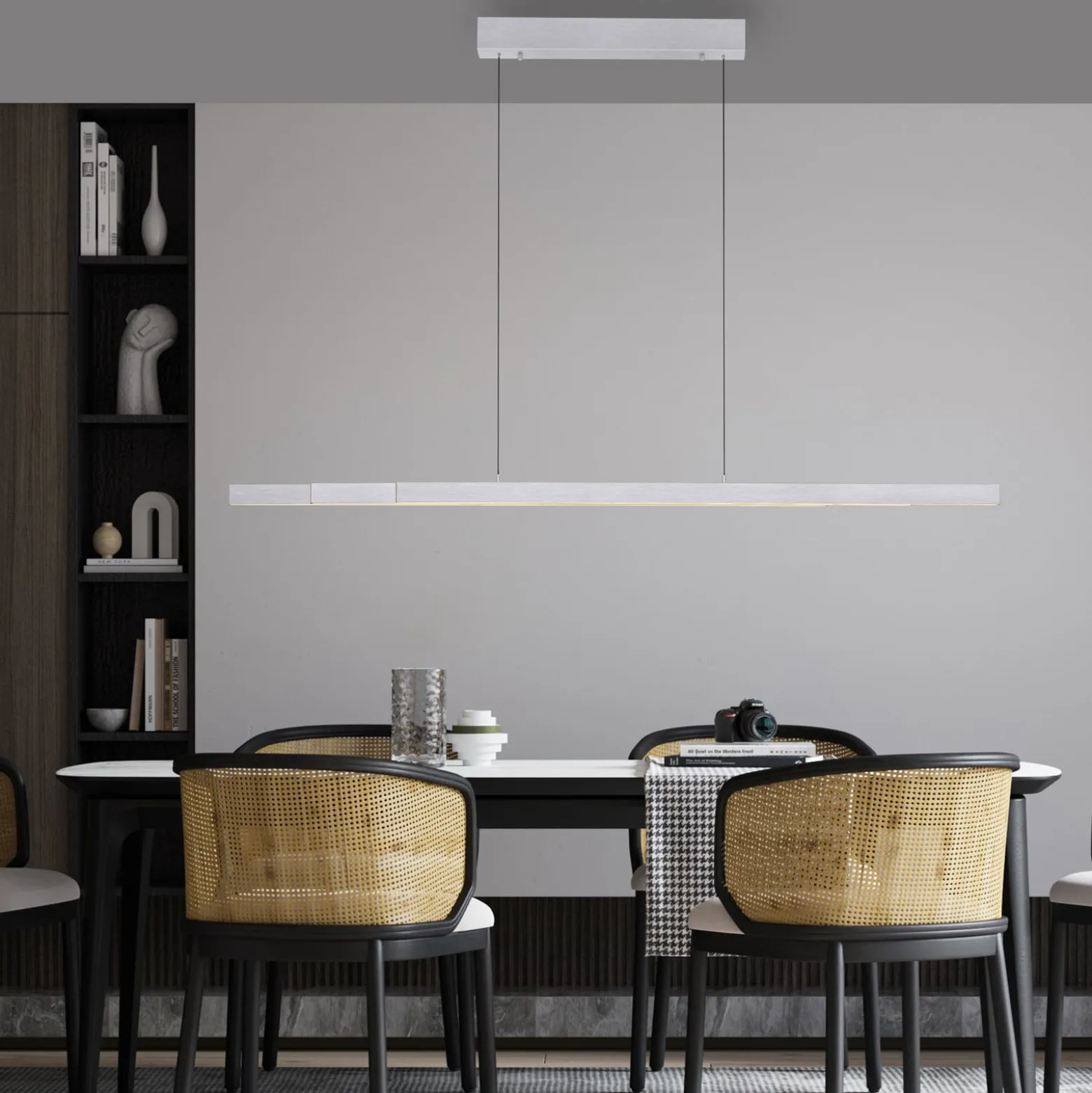 Paul Neuhaus LED-Hängelampe Adriana Comfort Lift, alu, CCT