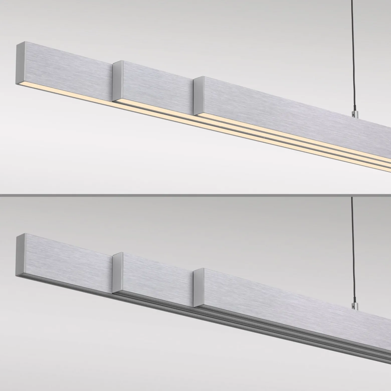 Paul Neuhaus LED-Hängelampe Adriana Comfort Lift, alu, CCT