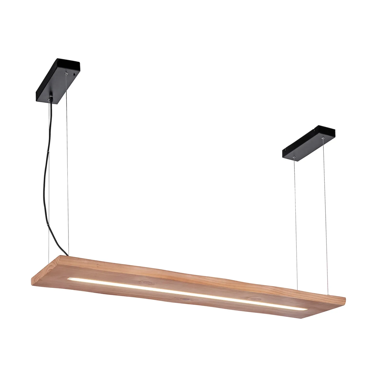 Paul Neuhaus LED-Hängelampe Palma, Holz, CCT, dimmbar, 100cm