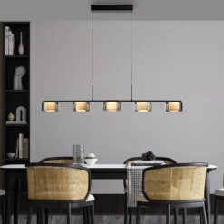 Paul Neuhaus LED-Hängelampe Rika, 119 cm, Glas, dimmbar