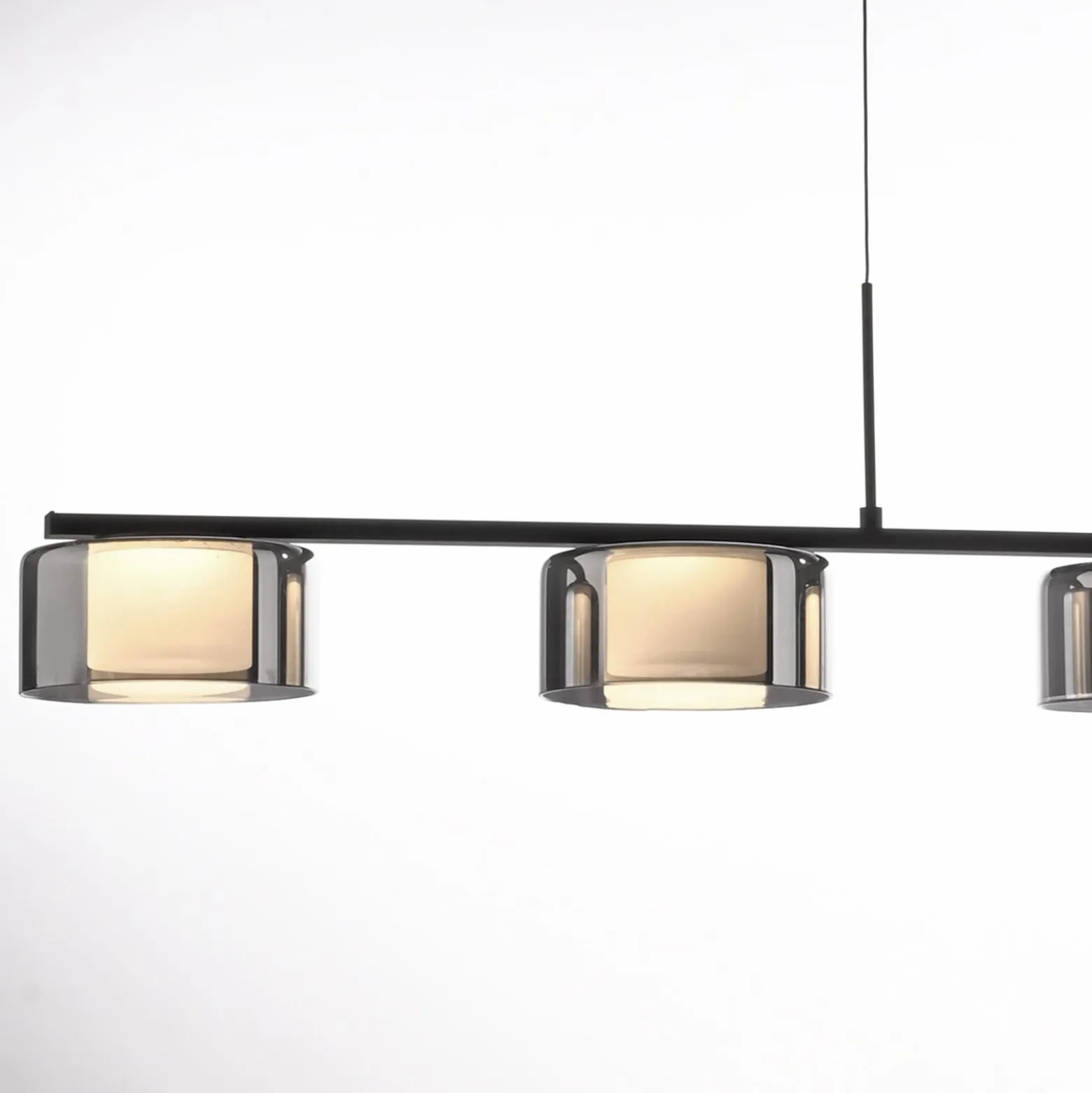 Paul Neuhaus LED-Hängelampe Rika, 119 cm, Glas, dimmbar