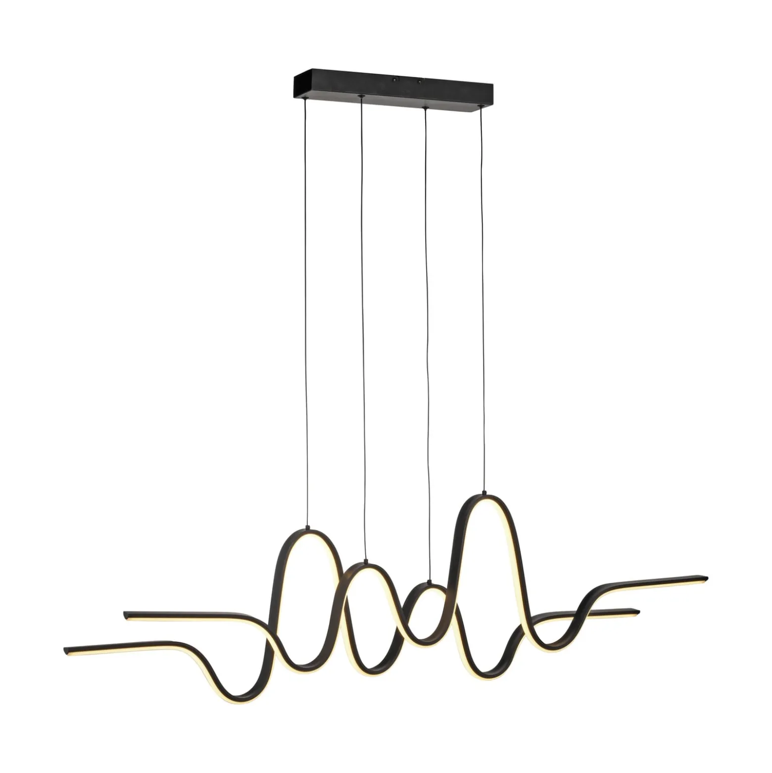 Paul Neuhaus LED-Pendellampe Altitude, schwarz, Länge 125 cm