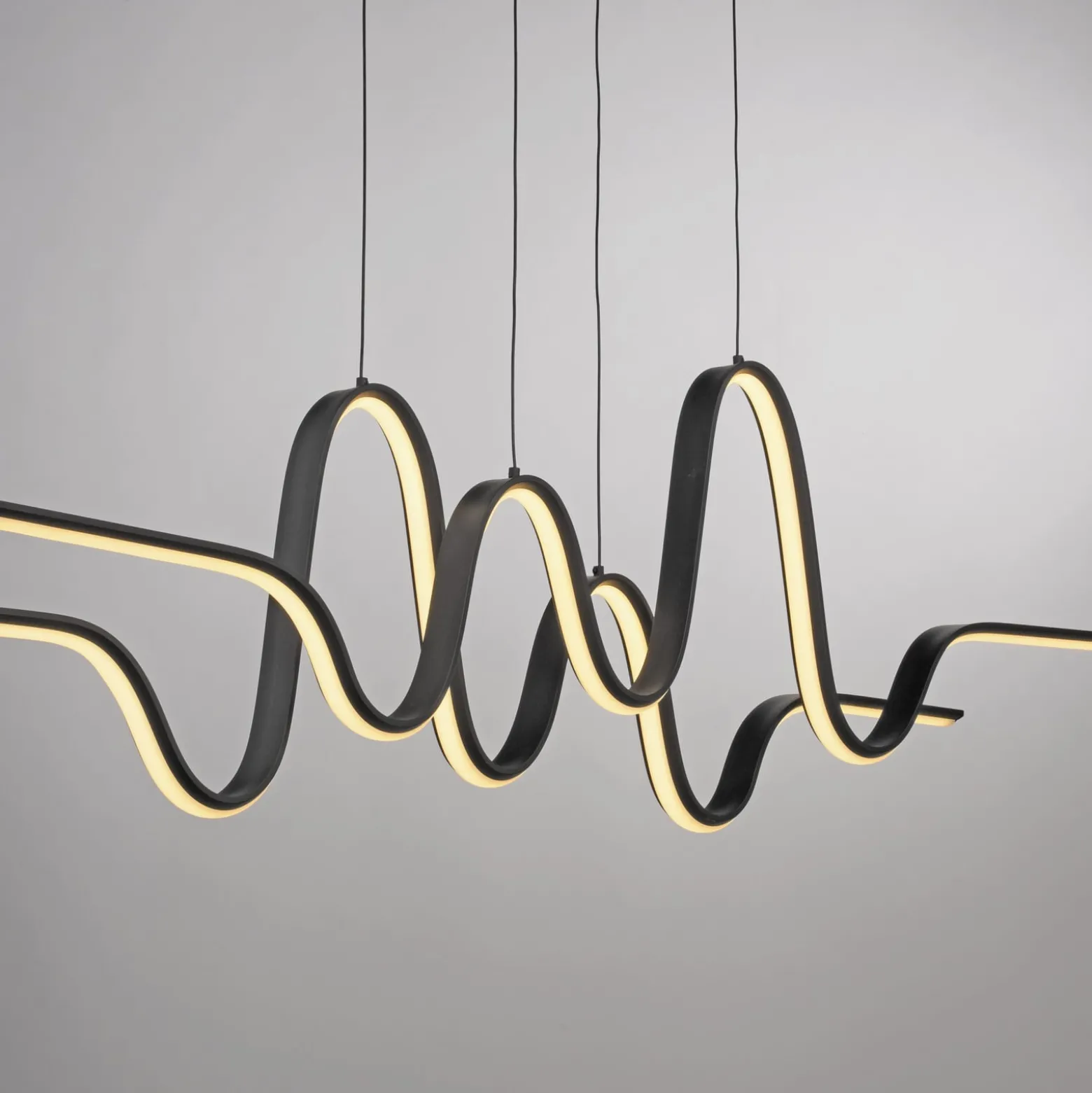 Paul Neuhaus LED-Pendellampe Altitude, schwarz, Länge 125 cm