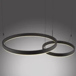 Paul Neuhaus LED-Pendellampe Esko, schwarz, Länge 90 cm