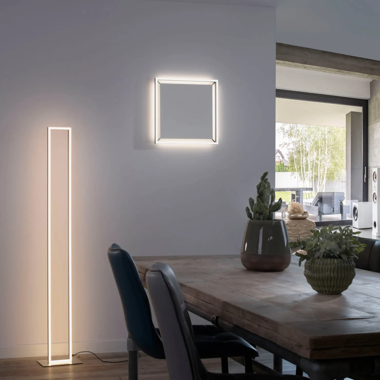Paul Neuhaus Q-KAAN LED-Deckenlampe, 45x45cm