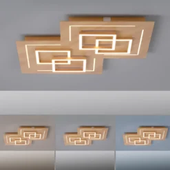 Paul Neuhaus Q-LINEA LED-Decke Holzdekor 60cm