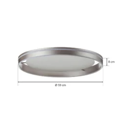 Paul Neuhaus Q-VITO LED-Deckenlampe 59cm stahl